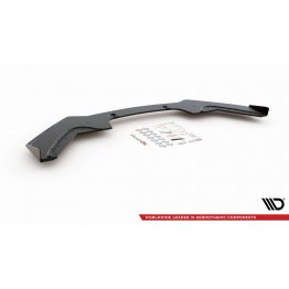 Накладка сплиттер на передний бампер на BMW 1 F20 / F21 M-Pack / M140i рестайл